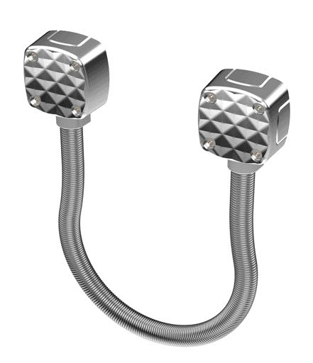 Aiphone - Flexible inox de 40 cm avec embouts pour câble diamètre maxi : 13mm