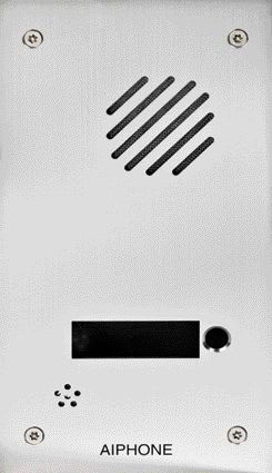 Aiphone - Façade inox encastrée 1 bouton pour dbs1ap, da1as et platine da1ds