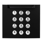 Aiphone - Façade clavier zamak, RAL finition noire satin, pour module GT10K