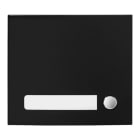 Aiphone - Façade 1 BP finition noire satinée pour module d'appel GTSW