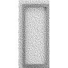 Aiphone - Encadrement avec cadre en zamak pour3 modules