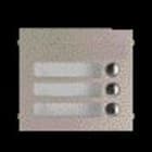 Aiphone - Façade en zamak 3 boutons d'appel pour gtsw