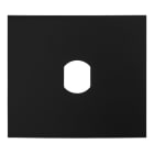 Aiphone - Façade finition noir satin percée au diamètre 25 mm pour VIGIK+ ou canon T25