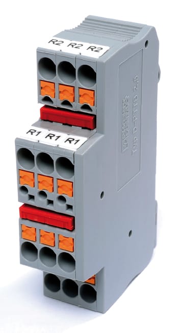 Aiphone - Connecteur de distribution rail - din 1module 2e-2x5s