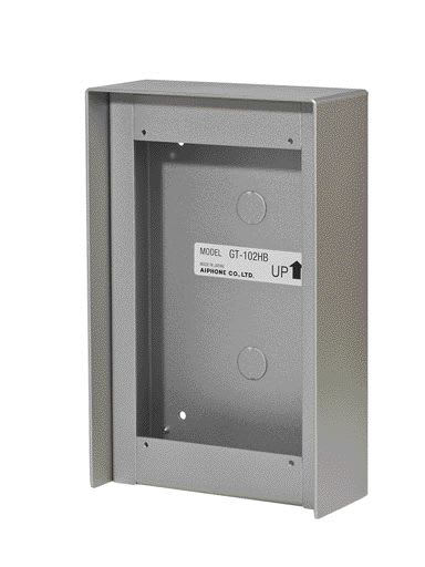 Aiphone - Cadre saillie aluminium avec visière 2 modules p/gt