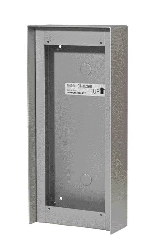 Aiphone - Cadre saillie aluminium avec visière 3 modules p/gt