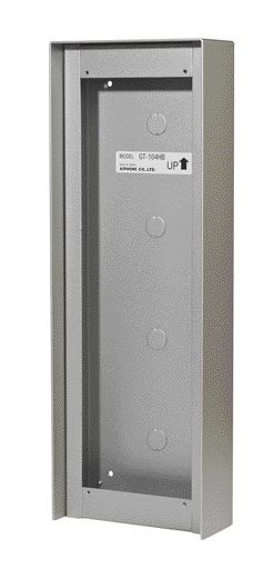 Aiphone - Cadre saillie aluminium avec visière 4 modules p/gt