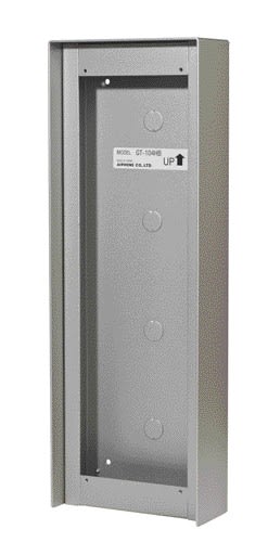 Aiphone - Cadre saillie avec visière anti-pluie pour encadrement 4 modules référence GT4F