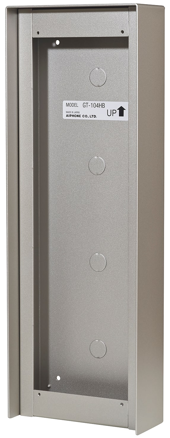 Aiphone - Cadre saillie aluminium avec visiere 4 modules p-gt