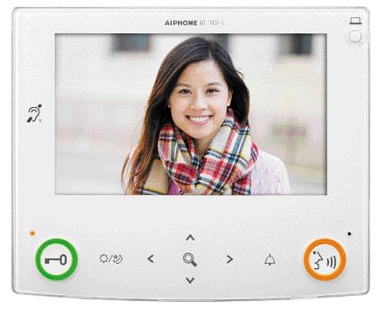 Aiphone - Moniteur mains libres écran 7'', 170°, zoom 9 zones avec boucle magnétique