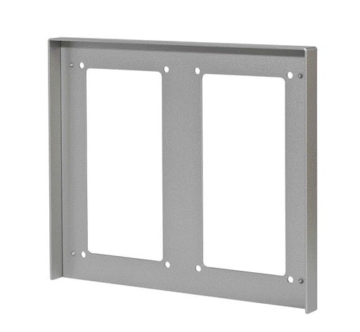 Aiphone - Visière anti-pluie en aluminium anodisé, pour 2 façades d'encadrement 2 modules