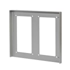 Aiphone - Visière anti-pluie en aluminium anodisé, pour 2 façades d'encadrement 2 modules