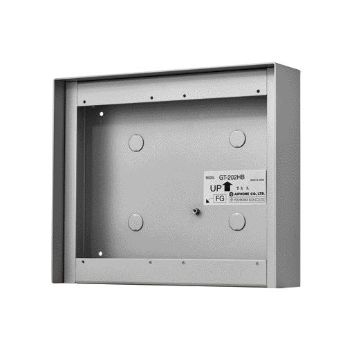 Aiphone - Cadre saillie aluminium avec visière 2 x 2 modules p/gt