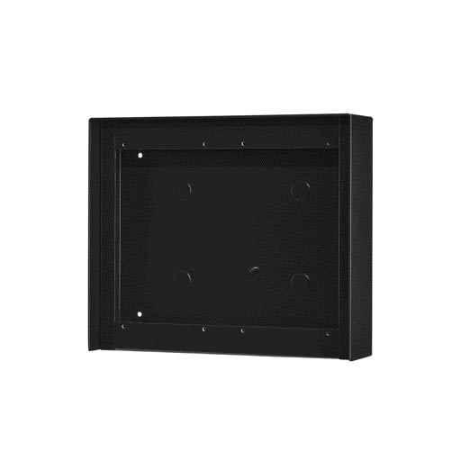 Aiphone - Cadre saillie avec visière finition noire satin pour 2 x GF2FB