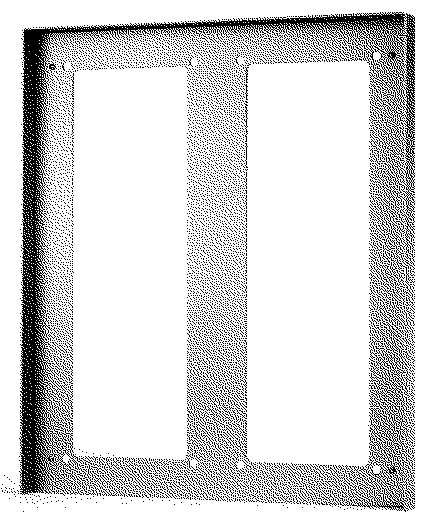 Aiphone - Visière anti-pluie en aluminium anodisé, pour 2 façades d'encadrement 3 modules