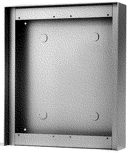 Aiphone - Cadre saillie aluminium avec visière 2 x 3 modules p/gt