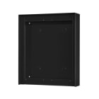 Aiphone - Cadre saillie avec visière anti-pluie, finition noire satin pour 2 x GF3FB