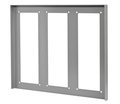 Aiphone - Visière aluminium gamme gt pour 3 x gf3f