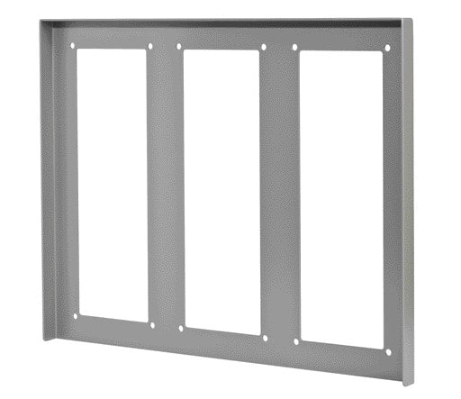 Aiphone - Visière anti-pluie en aluminium anodisé, pour 3 façades d'encadrement 3 modules