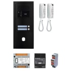 Aiphone - Pack GT audio 2 BP programmé avec platine façade noire satin