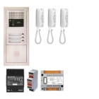 Aiphone - Pack audio 3 bp encastré, module vigik, centrale, 3 gt1d & alim.