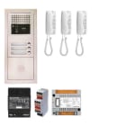 Aiphone - Pack audio 3 BP programmé, encastré, centrale, alim. & 3 postes audio GT1D