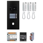 Aiphone - Pack GT audio 3 BP programmé avec platine façade noire satin