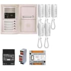 Aiphone - Pack audio 5 bp encastré, module vigik, centrale, 5 gt1d & alim.