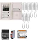 Aiphone - Pack audio 6 BP programmé, encastré, centrale, alim. & 6 postes audio GT1D