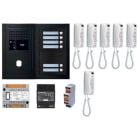 Aiphone - Pack GT audio 6 BP programmé avec platine façade noire satin