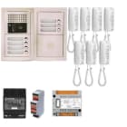 Aiphone - Pack audio 7 bp encastré, module vigik, centrale, 7 gt1d & alim.