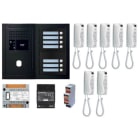 Aiphone - Pack GT audio 7 BP programmé avec platine façade noire satin