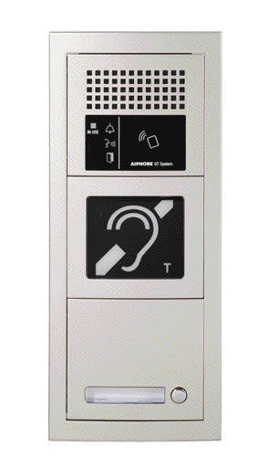 Aiphone - Platine audio modulaire 1 appel, résistante au vandalisme, boucle magnétique