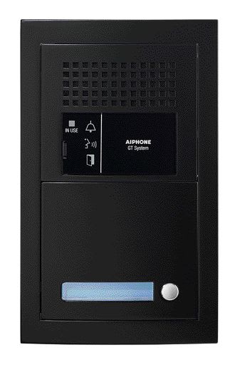 Aiphone - Platine audio modulaire, 1 appel, finition noir