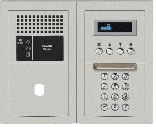 Aiphone - Platine audio modulaire à défilement & emplacement vigik sans boucle magnétique