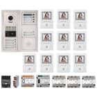 Aiphone - Pack vidéo programmé 10 lots, plat. enc. centrales,distributeurs alim, 10xGT1M3L