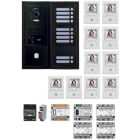 Aiphone - Pack GT vidéo 10 BP programmé avec platine façade noire satin