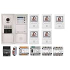 Aiphone - Pack vidéo 5 bp encastré, module vigik, centrales, 2 gt4z, 5 gt1m3l & alim.