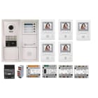 Aiphone - Pack vidéo 5 bp encastré, module vigik, centrales, 2 gt4z, 5 gt1m3l & alim.