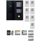 Aiphone - Pack GT vidéo 7 BP programmé avec platine façade noire satin