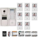 Aiphone - Pack vidéo programmé 8 BP, plat. enc. centrales, distributeurs, alim, 8 x GT1M3L