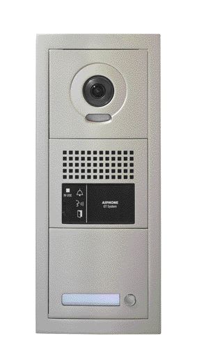Aiphone - Platine vidéo modulaire 1 bouton d'appel, 2 modules, sans boucle magnétique