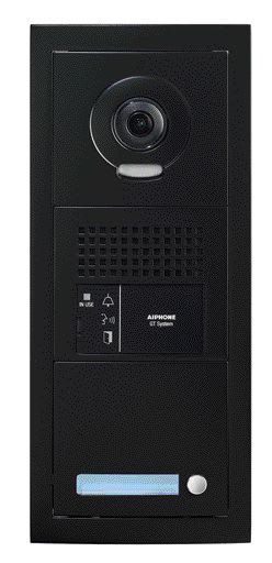 Aiphone - Platine vidéo modulaire, 1 appel, finition noir