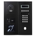 Aiphone - Plat. vidéo modulaire, défilement, boucle magnétique, percée VIGIK+, noire satin