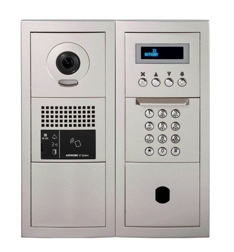 Aiphone - Platine vidéo modulaire à défilement & emplacement vigik sans boucle magnétique