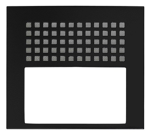 Aiphone - Façade noir satin, résistante au vandalisme, pour micro/HP GTDBV et GTDBVN