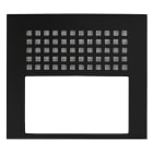 Aiphone - Façade noir satin, résistante au vandalisme, pour micro/HP GTDBV et GTDBVN