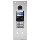 Aiphone - Platine vidéo enc. inox, défilement, nfc, b. mag., double perçage vigik+résident