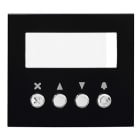 Aiphone - Façade finition noire satinée pour module défilement des noms GTNSB