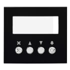 Aiphone - Façade en zamak pour module à défilement des noms GTNSB, finition noir satin